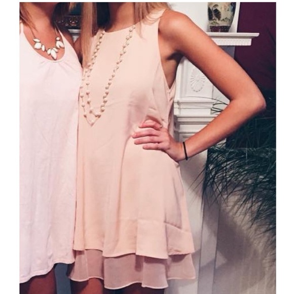 Francesca’s Annabella Pale Pink Dress Size Small - Picture 5 of 5